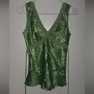 Women's Kiwi Top Blouse Size Sm. Green Color